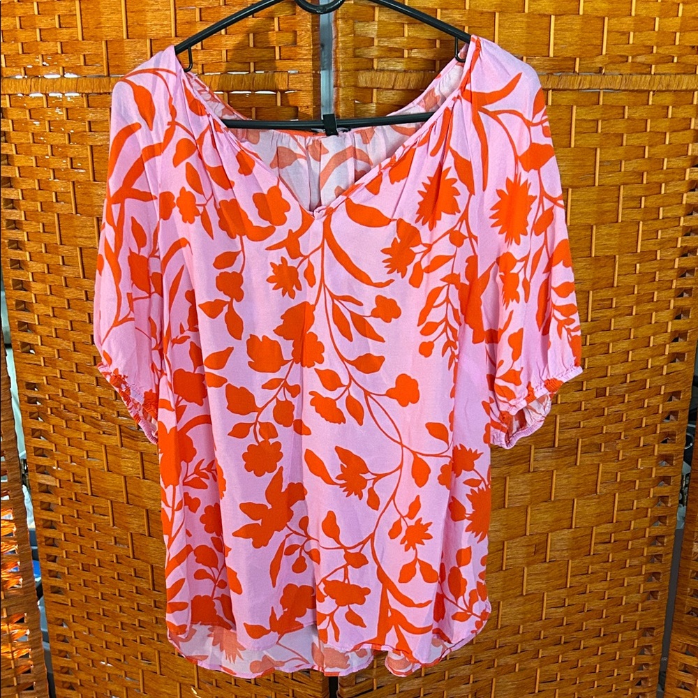 Talbot, pink and orange